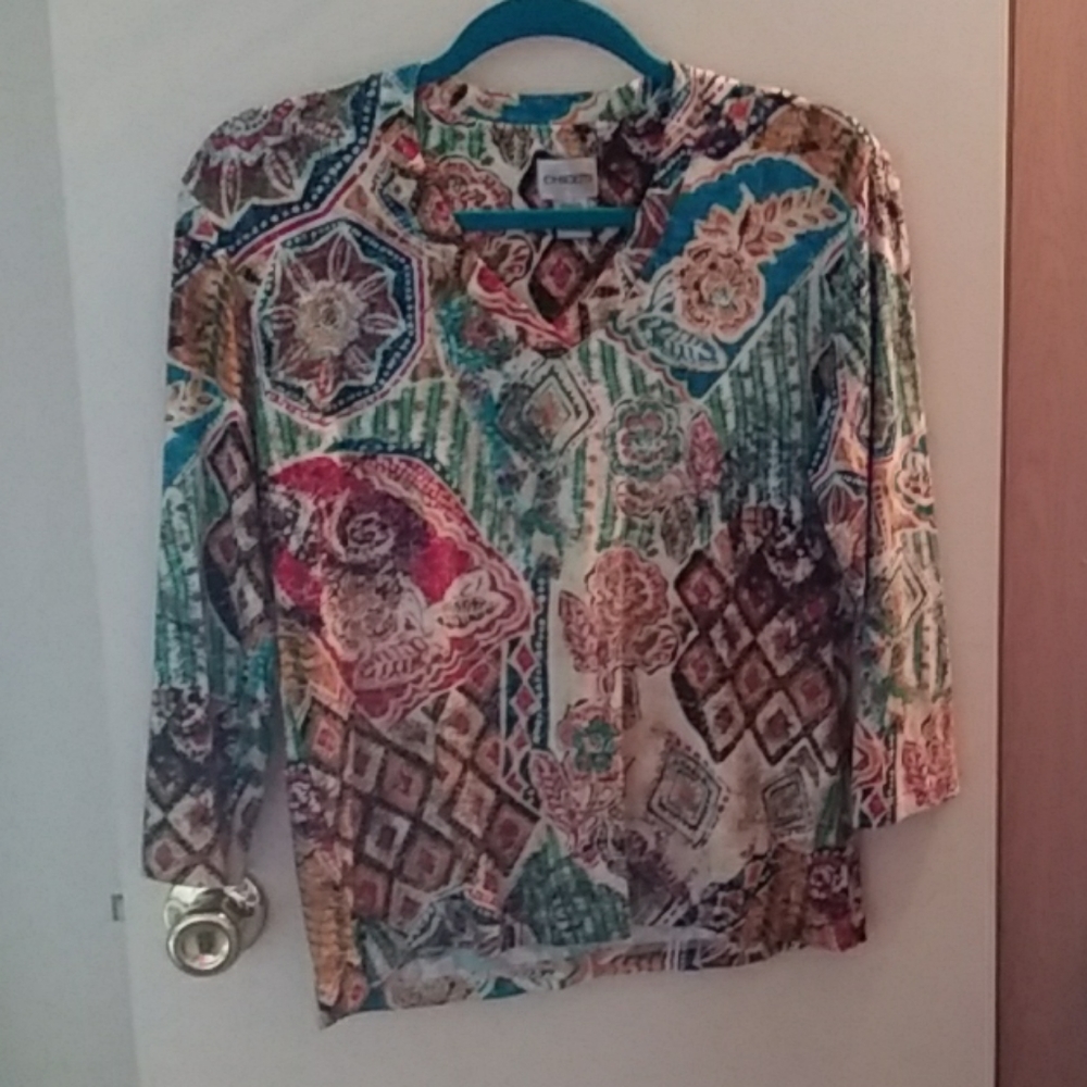 We Love Chicos, size 1, woman's long sleeve top